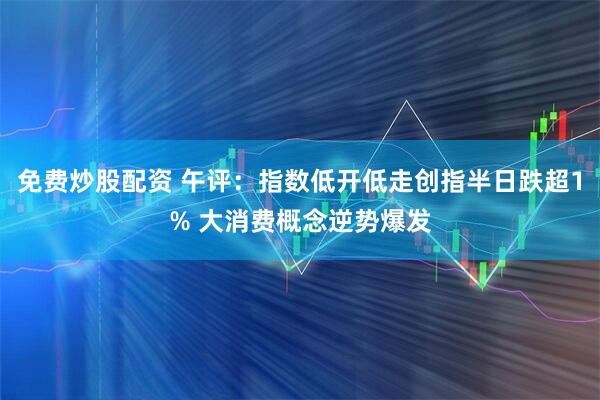 免费炒股配资 午评：指数低开低走创指半日跌超1% 大消费概念逆势爆发