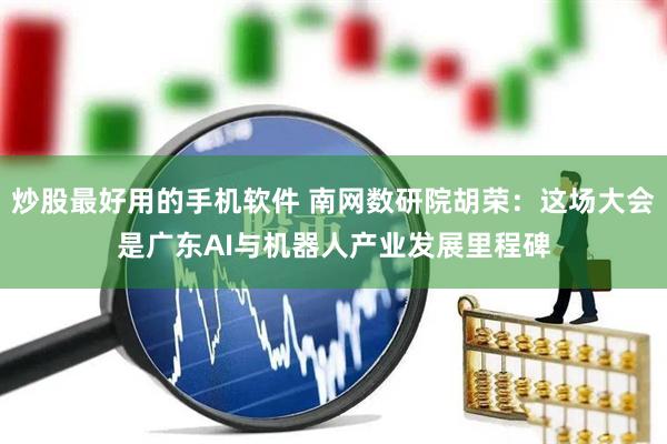 炒股最好用的手机软件 南网数研院胡荣：这场大会是广东AI与机器人产业发展里程碑