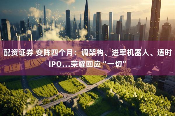 配资证券 变阵四个月：调架构、进军机器人、适时IPO…荣耀回应“一切”